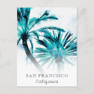 Carte Postale *~* Travel AP25 Personnaliser Exptoc Palm Abstrait