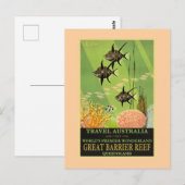 Carte Postale Travel Australia, Great Barrier Reef, (Devant / Derrière)