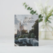 Carte Postale Travel Disney - Magic Kingdom Castle (Debout devant)