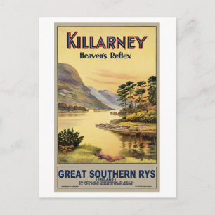 Carte Postale Travel Killarney Irlande par Railways Vintage
