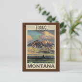 Carte Postale Travel Montana, poster vintage, (Debout devant)