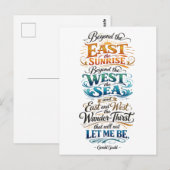 Carte Postale Travel Quote: Wander-Thirst (Devant / Derrière)