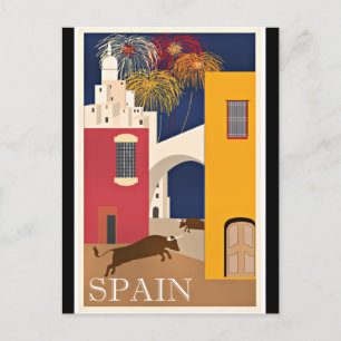 Carte Postale Travel Spain, vintage travel
