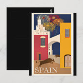 Carte Postale Travel Spain, vintage travel (Devant / Derrière)