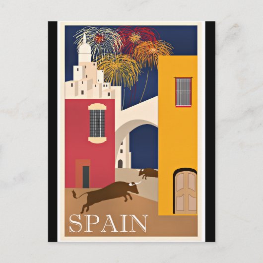 Carte Postale Travel Spain, vintage travel (Devant)