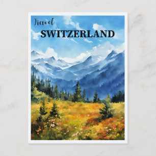 Carte Postale Travel Suisse