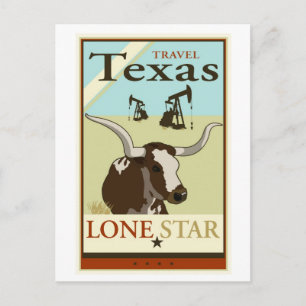 Carte Postale Travel Texas