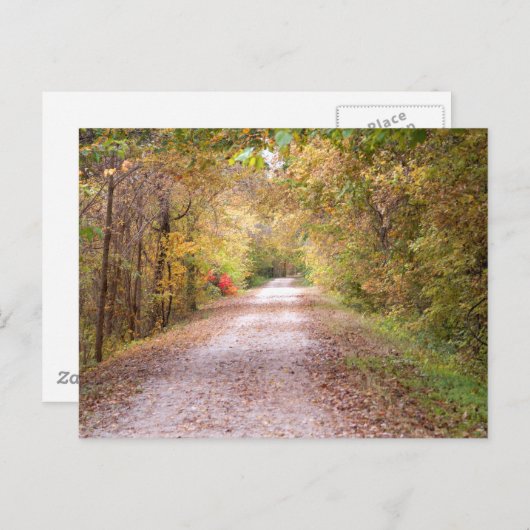 Carte Postale Traveled The Road Less (Devant / Derrière)