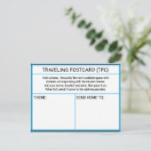 Carte Postale Traveling Sticker Postcard (Debout devant)