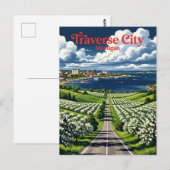 Carte Postale Traverse City États-Unis (Devant / Derrière)