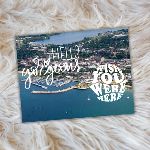 Carte Postale Traverse City Michigan Hello Gorgey