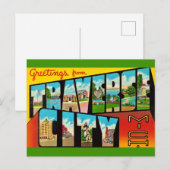 Carte Postale Traverse City Michigan Salutation (Devant / Derrière)