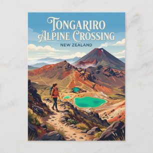 Carte Postale Traversée alpine de Tongariro Nouvelle-Zélande