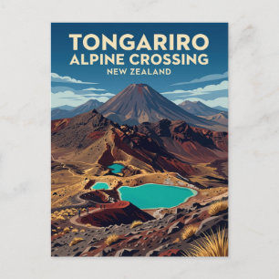 Carte Postale Traversée alpine de Tongariro Nouvelle-Zélande