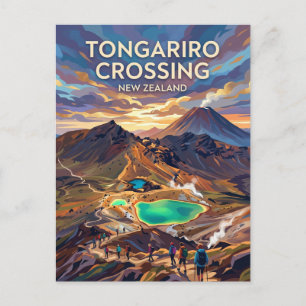 Carte Postale Traversée alpine de Tongariro Nouvelle-Zélande