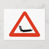 Carte Postale Traversée de chiens, signalisation routière, Groen (Devant)