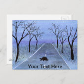 Carte Postale Traversée de tortue (Devant / Derrière)