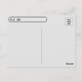 Carte Postale Traversée - Oliver Le Conne de la honte des chats (Dos)