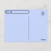 Carte Postale Traversée - Photo d'une Macaw bleue et or (Dos)