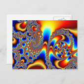 Carte Postale Traverser - Art fractal (Devant / Derrière)