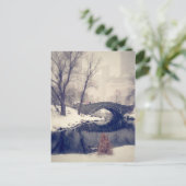 Carte Postale Traverser Des Ponts À Travers La Neige À Central P (Debout devant)