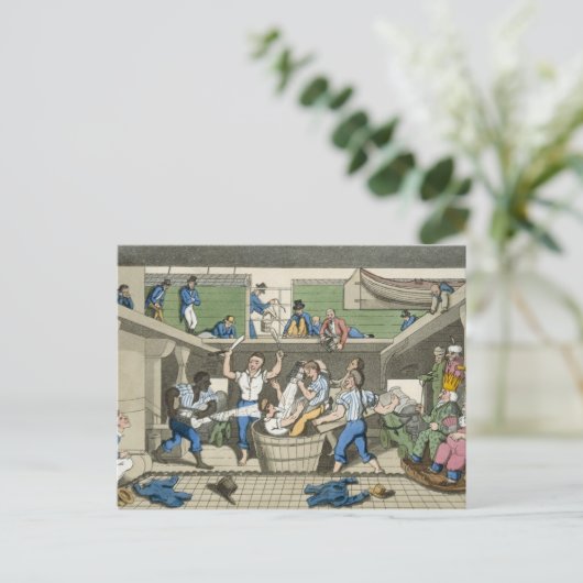 Carte Postale Traverser la ligne, assiette de 'Les Aventures de  (Debout devant)