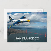 Carte Postale Traverser le Golden Gate Bridge, San Francisco (Devant / Derrière)