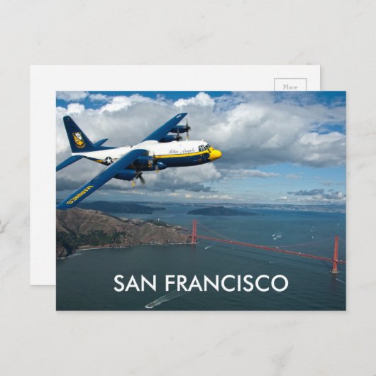 Carte Postale Traverser le Golden Gate Bridge, San Francisco (Devant / Derrière)