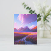 Carte Postale Traverser les champs de couleur (Debout devant)