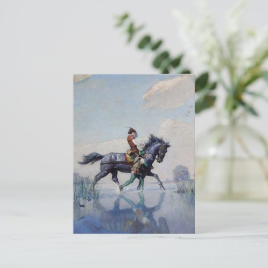 Carte Postale "Traverser les forêts" par NC Wyeth (Debout devant)