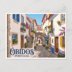 Carte Postale Travessa do Quebra Costas Óbidos Portugal