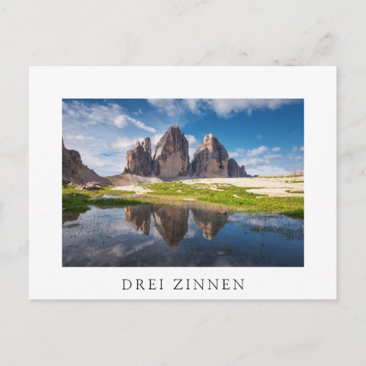 Carte Postale Tre Cime di Lavaredo/Drei Zinnen Dolomite mountain (Devant)