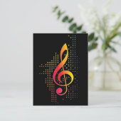 Carte Postale Treble Clef Music (Debout devant)