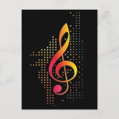 Carte Postale Treble Clef Music (Devant)