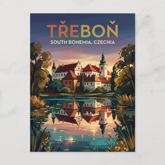 Carte Postale Třeboň République tchèque (Devant)