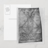Carte Postale Trebuchet, machine à lancer des flèches (Devant / Derrière)