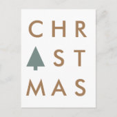 Carte Postale Tree de Christmas | Minimum Scandinavian (Devant)