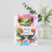 Carte Postale Tree Frog Thank You - Postcard (Debout devant)