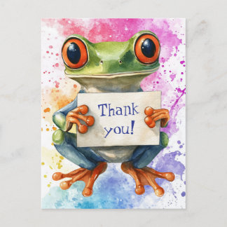 Carte Postale Tree Frog Thank You - Postcard