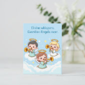 Carte Postale Tree Guardian Angels jouant de la trompette (Debout devant)