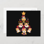 Carte Postale Tree guinea pig Christmas animals lover (Devant / Derrière)