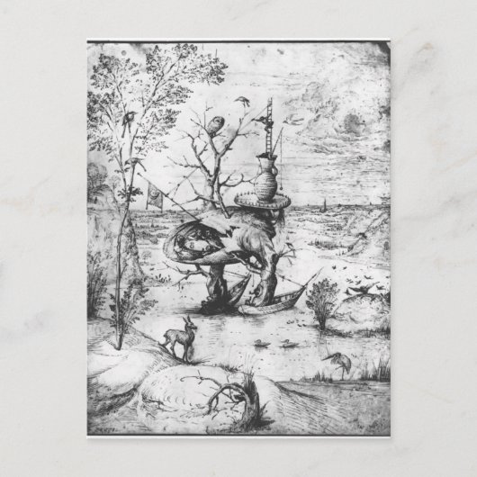 Carte Postale Tree Man par Hieronymus Bosch (Devant)