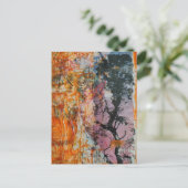 Carte Postale Tree Mixed Media Collage (Debout devant)