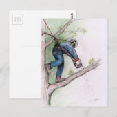 Carte Postale Tree Surgeon Arborist (Devant / Derrière)