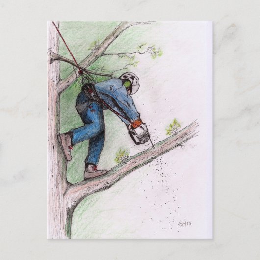 Carte Postale Tree Surgeon Arborist (Devant)