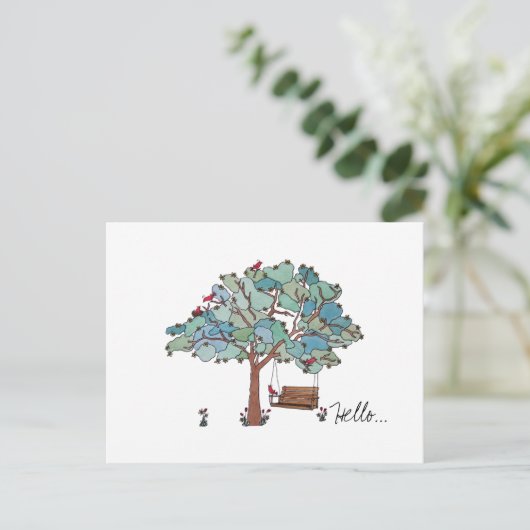Carte Postale Tree Swing (Debout devant)