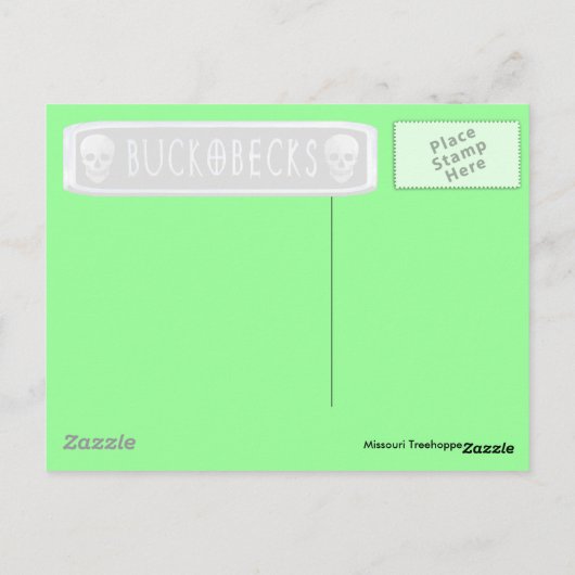 Carte postale Treehopper. (Dos)