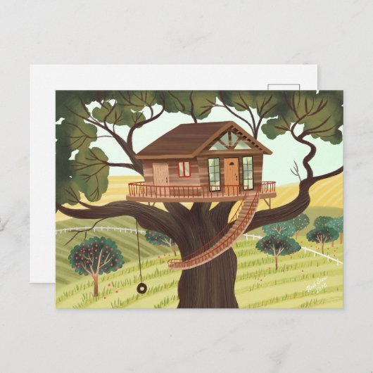 Carte Postale Treehouse (Devant / Derrière)