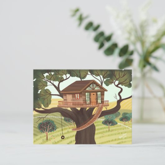 Carte Postale Treehouse (Debout devant)