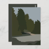 Carte Postale Trees Forest Creek Nature (Devant / Derrière)